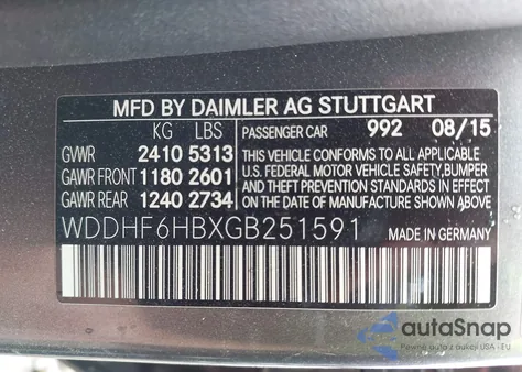 2016 Mercedes-Benz E 400 4Matic z USA, uszkodzony, nr VIN WDDHF6HBXGB251591